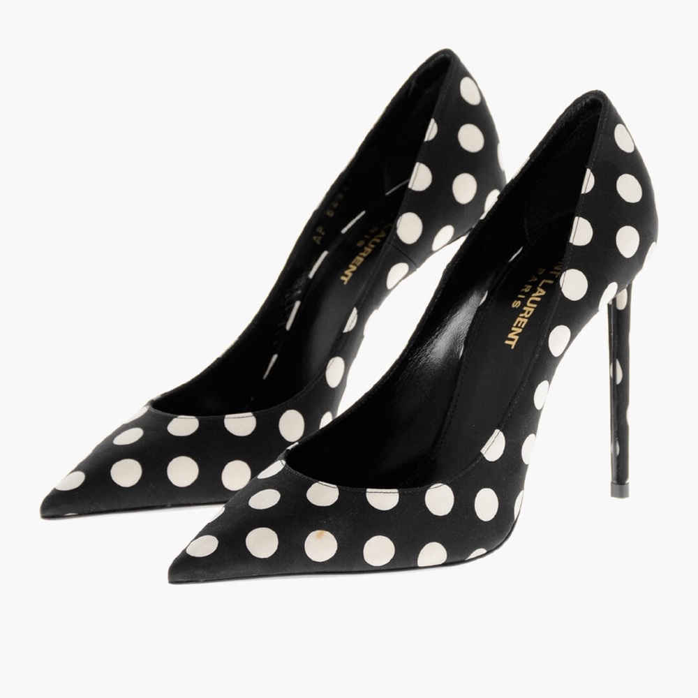 Saint Laurent - Zoe silk heels - size 37